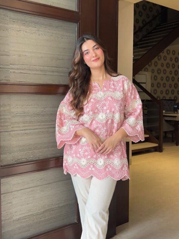 Breezy elegance in summer hues ☀️✨Embroidered by skilled artisans — made to keep you cool and gl