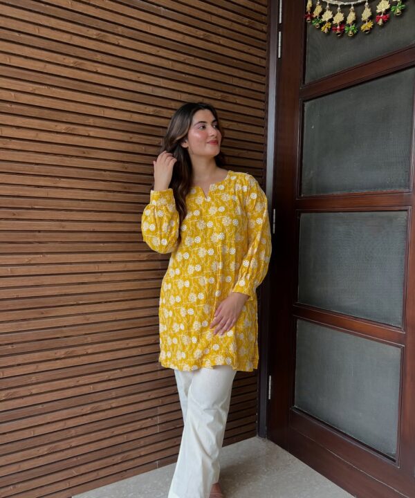 Sunshine Yellow Embroidered Co-ord Set