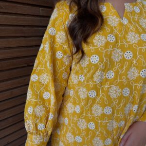 Breezy vibes meet intricate threads 🌞✨ This embroidered summer coord set is all about effortles (2)