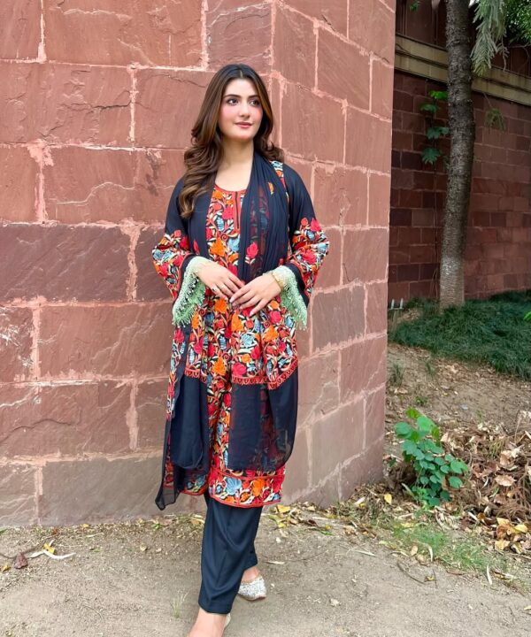 Kashmiri Midnight Aari Bloom Suit Set