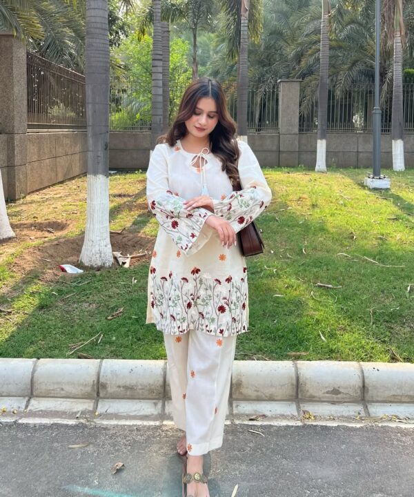 Mulmul Ivory Garden Co-ord Set